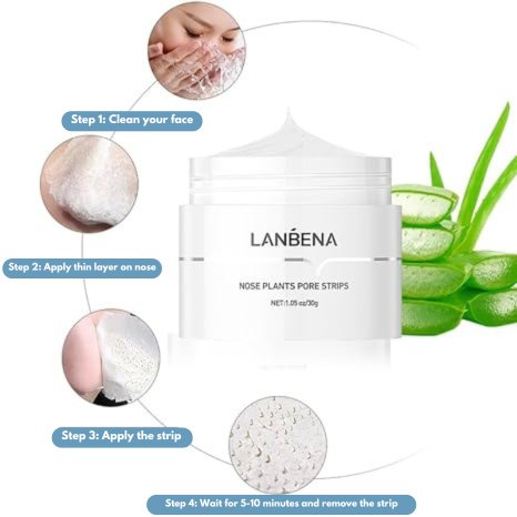 Lanb́ena Blackhead Removal Strips - vybella.